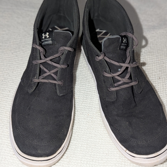 Under Armour Black Sneakers with Suede Finish and Padded Collar - Picture 1 of 8